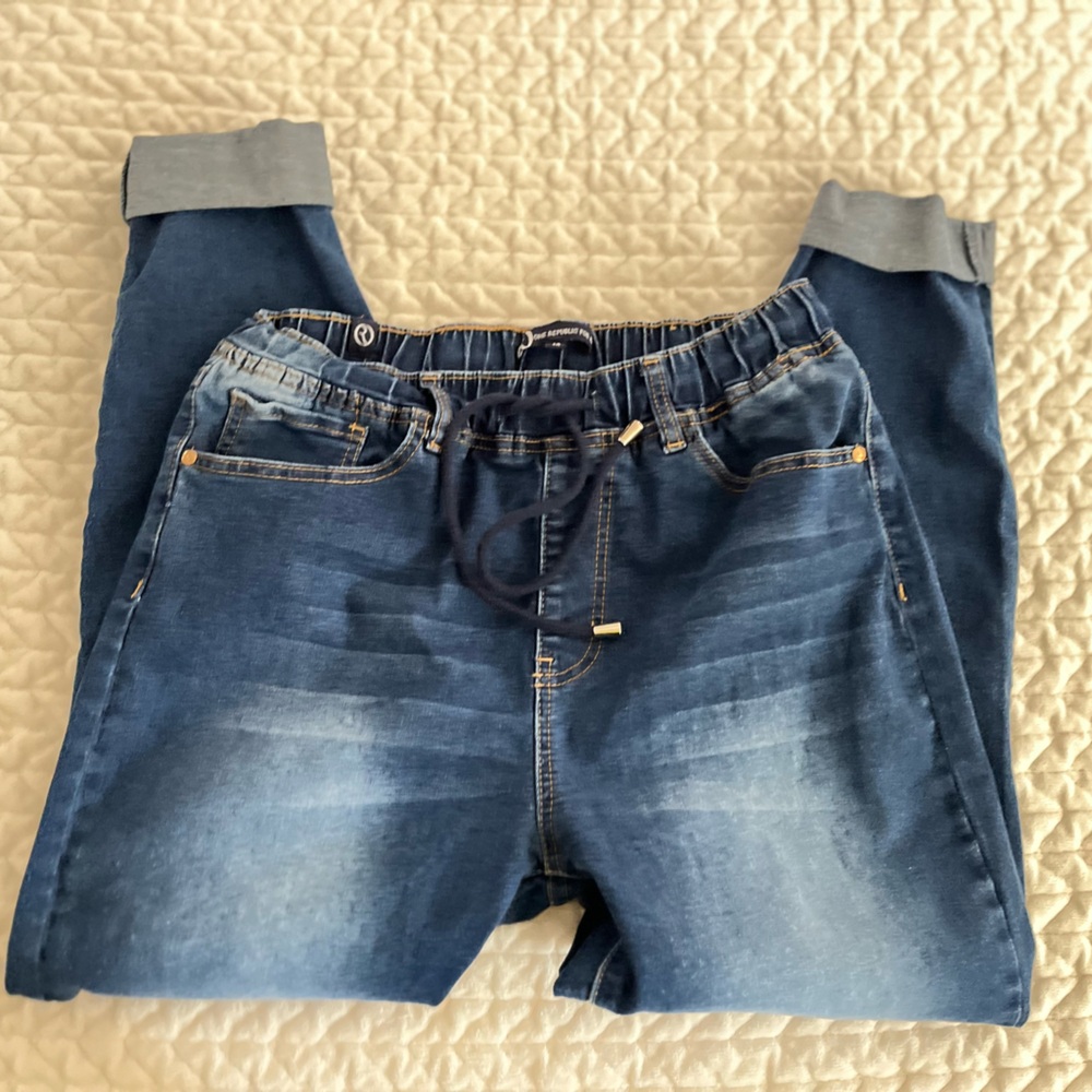 Women’s Stylish OneRepublic Blue Denim Jogger Pants